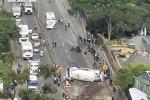 Accidente de tránsito en la autopista Medellín - Bogotá 