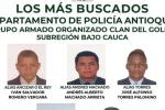 Buscados - Clan del Golfo - Ant 2025