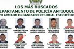 Más buscados del grupo Armado Organizacional Residual Estructura 36