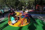 Parque infantil en la Unidad Deportiva de Belén