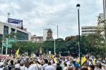 Movilización en Medellín por la defensa de Álvaro Uribe 