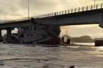 Autoridades inspeccionan puente que comunica con Yondó luego de que una embarcación chocara contra su estructura 