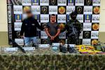 A la cárcel presunto miembro de las disidencias que hallaron con fusil y mini uzi; delinquía entre Antioquia y Caldas