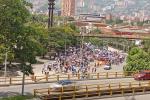 Cerca de 200 personas de la CUT y Fecode se movilizaron en Medellín. La manifestación se desarrolló sin alteraciones al orden público