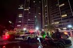 Incendio devastó el piso 14 de edificio en Las Palmas: Un perrito muerto y seis heridos en evacuación masiva