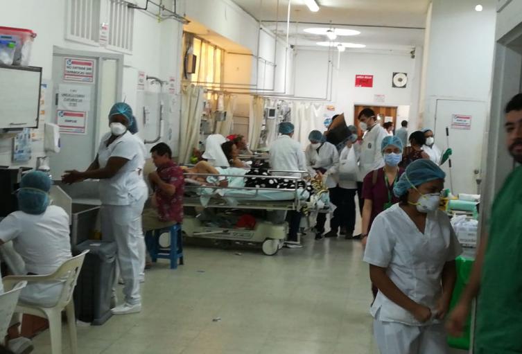 Así permanece el servicios de urgencias del Hospital Universitario de Santander