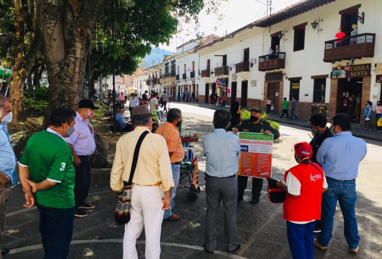 campañas contra el covid 19 policia san gil