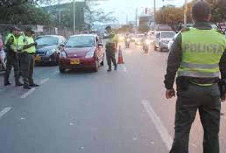 Control de la Policía en Norte de Santander