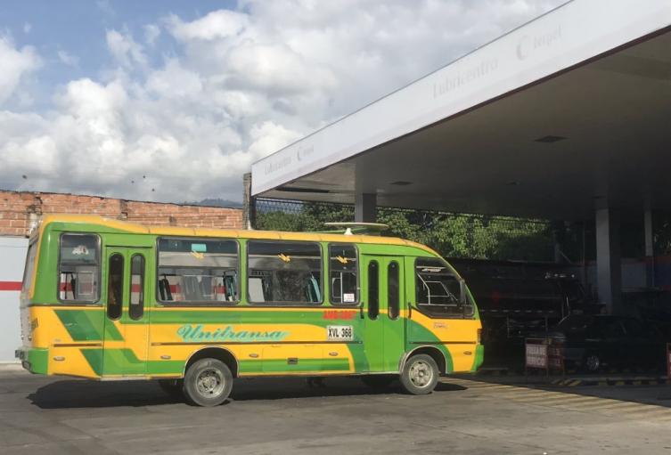 Bus urbano en Bucaramanga