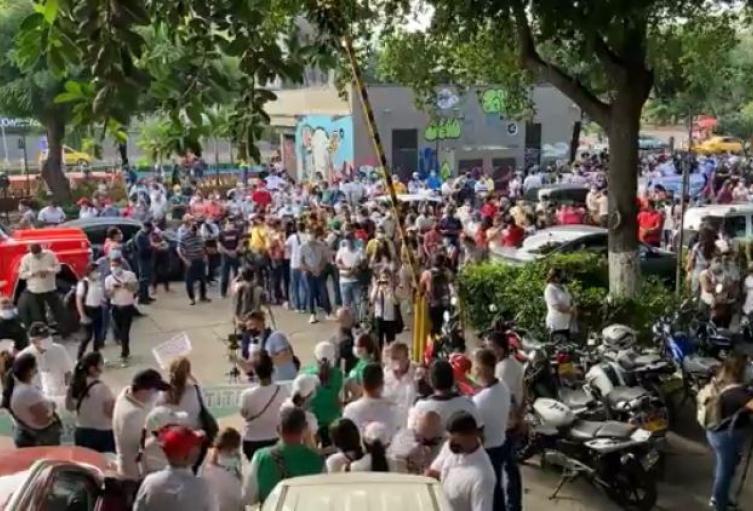 Protesta de Docentes en Cúcuta