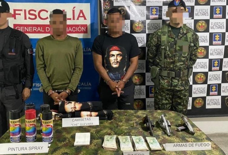 Dos hombres que extorsionaban a nombre del ELN 