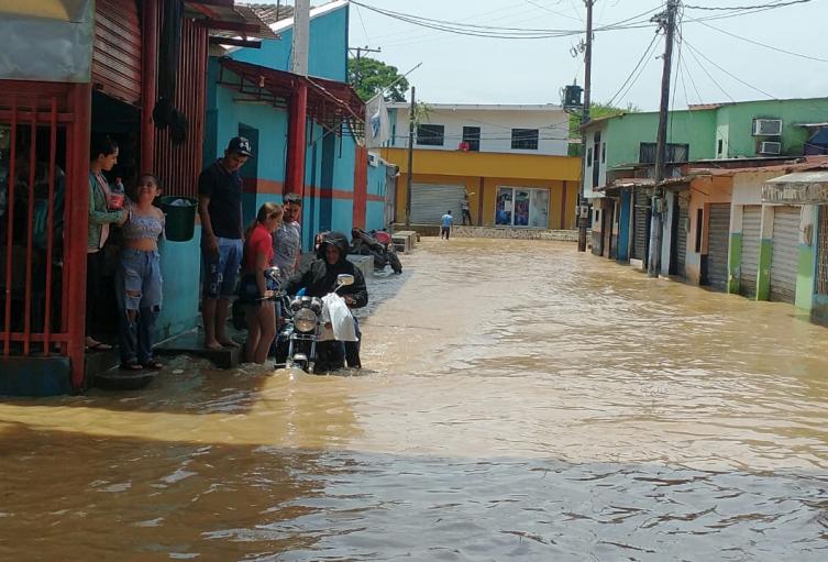 Zonas afectadas por lluvias en La Gabarra