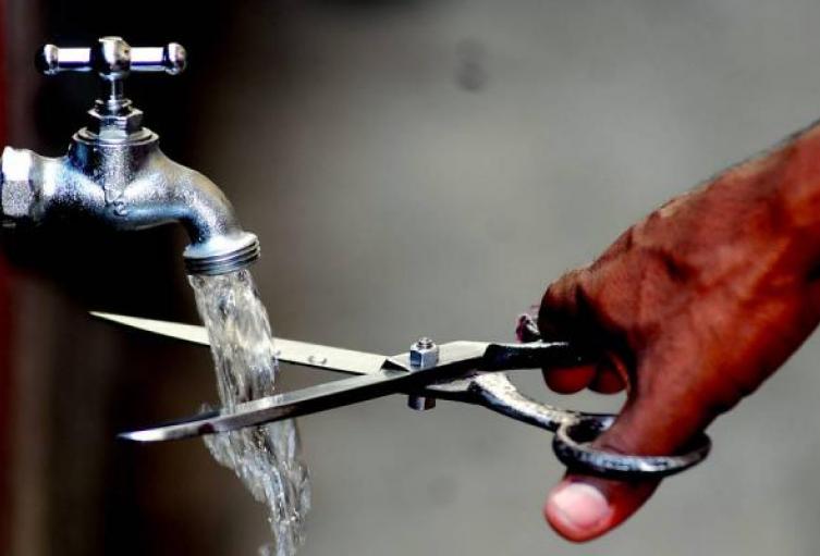 Suspensión del servicio de agua