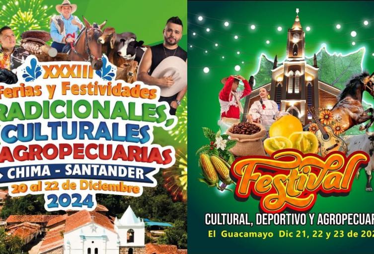 Ferias y Fiestas en Chima y El Guacamayo (Santander)