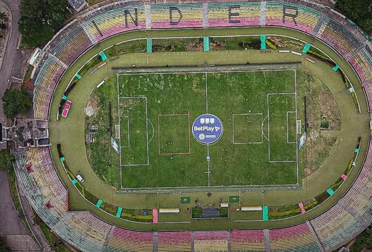 Panorámica del estadio Américo Montanini de Bucaramanga
