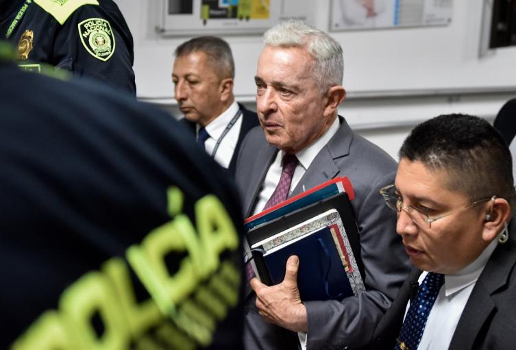 Expresidente Álvaro Uribe Vélez | juzgados de Paloquemao | Bogotá | Febrero 2025