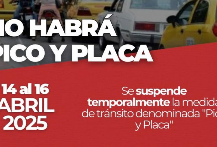 No habrá pico y placa en Cúcuta durante Semana Santa