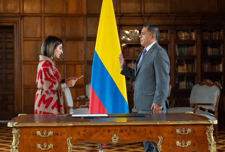 Posesión de Jorge Iván Ospina como embajador de Colombia ante Palestina.