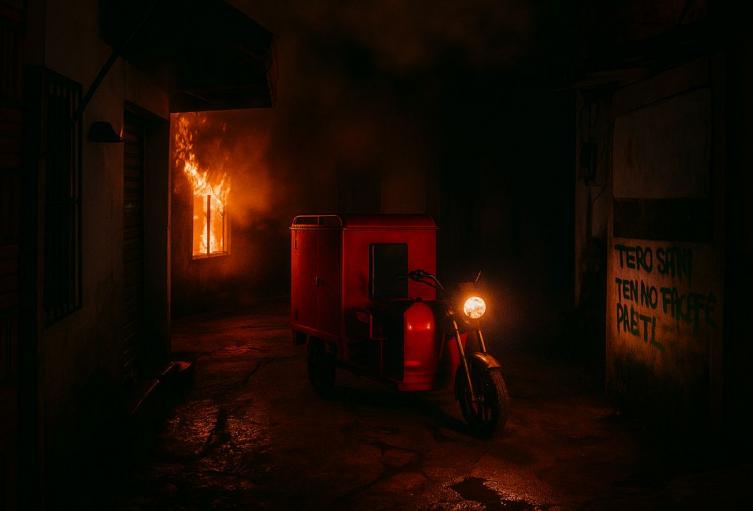 Incendio al interior de una vivienda (imagen de referencia)