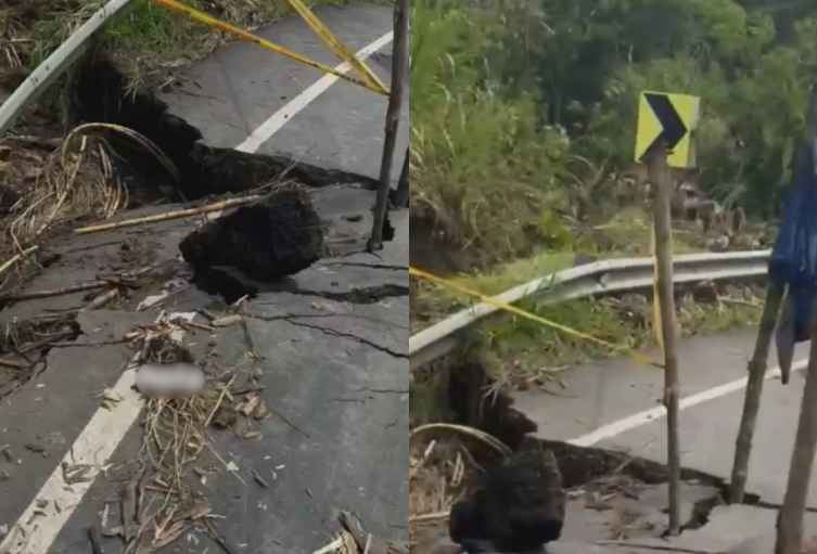 En alerta están las autoridades por la falla geológica que amenaza con dejar incomunicada la región.