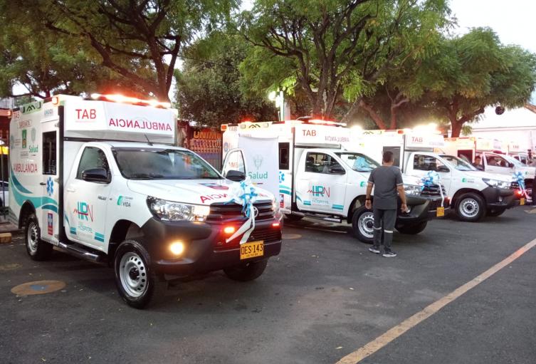 Ambulancias de la misión médica en el Catatumbo