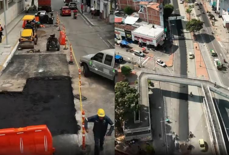 Arreglos de vías en Bucaramanga