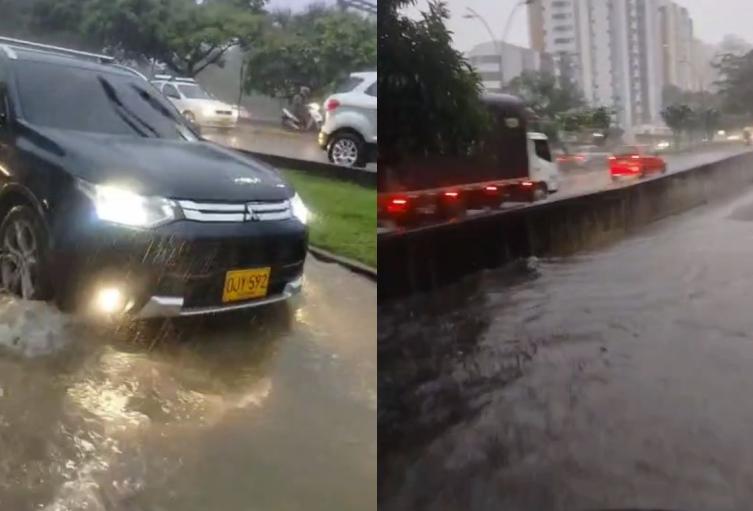 Fuertes lluvias en el área metropolitana de Bucaramanga
