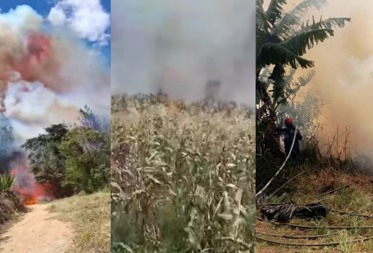 El incendio se dio entre los municipios de Tona, Matanza y Charta