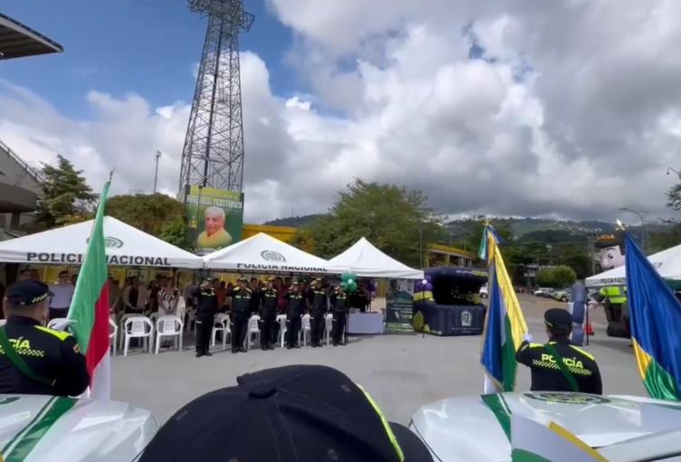 Policía Nacional en el estadio Américo Montanini