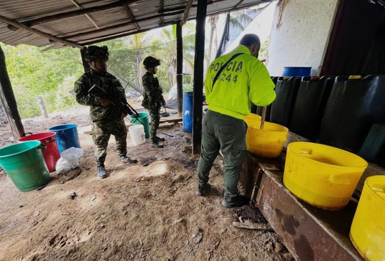 Destrucción de laboratorio de coca en Norte de Santander