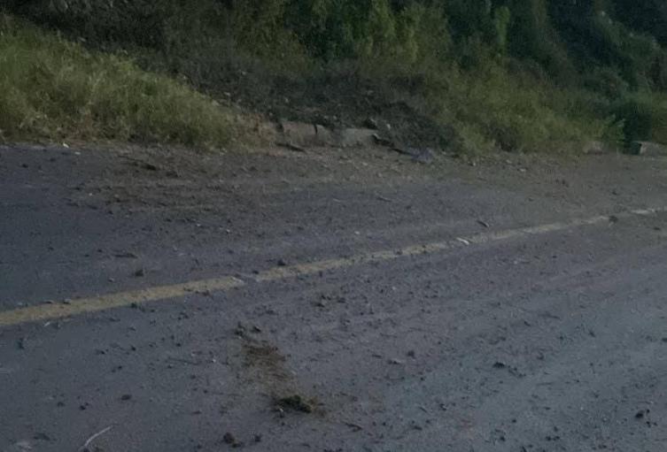 Zona afectada por explosivos en Chinácota