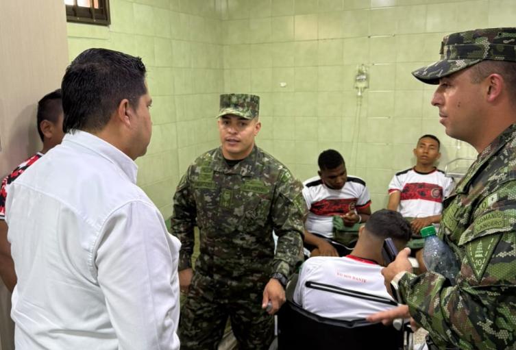 Ejército visita militares heridos en Catatumbo