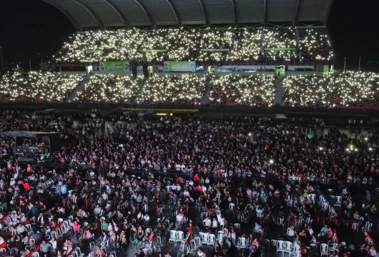 Concierto en el estadio Américo Montanini de Bucaramanga