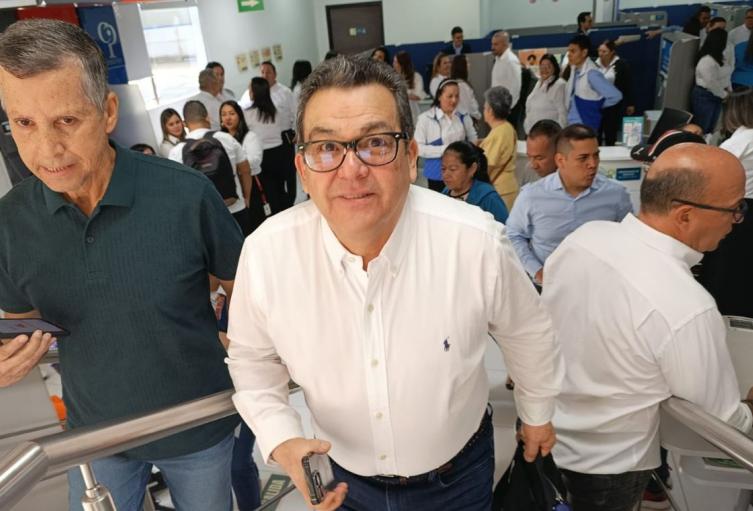 Jaime Dussan, presidente de Colpensiones, en Bucaramanga