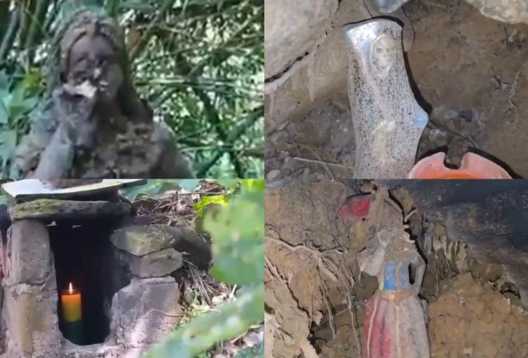 Elementos de brujería encontrados en el occidente de Bucaramanga