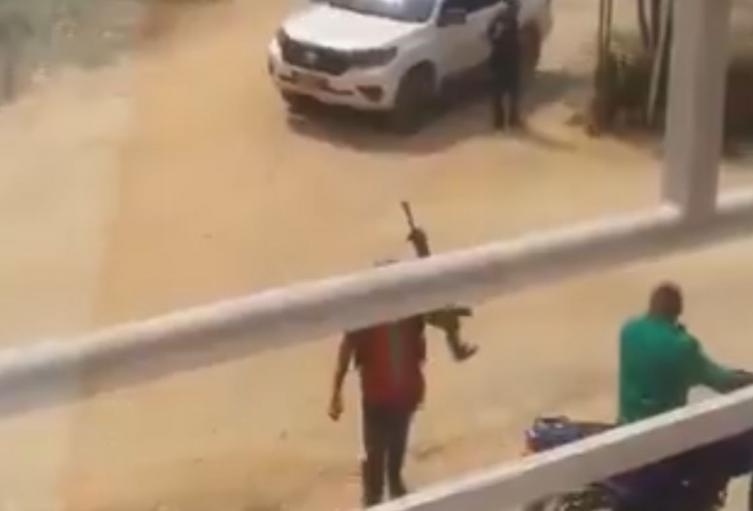 Hombres armados en zona rural de Lebrija