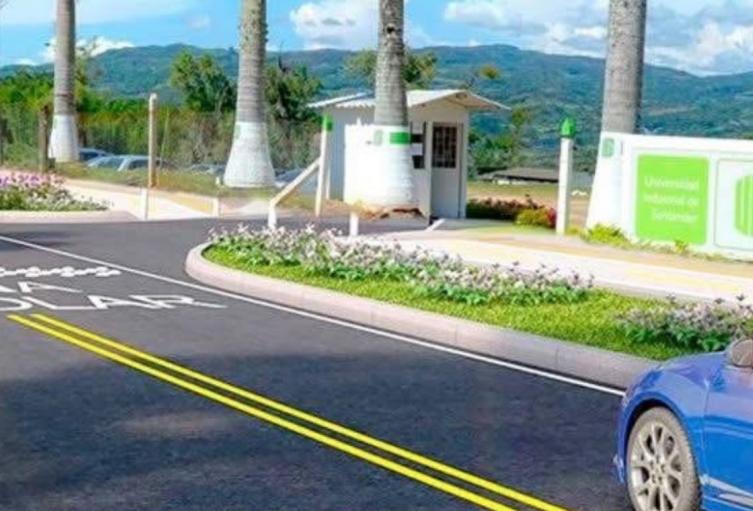 Pavimentación en las afueras de la UIS de Barbosa