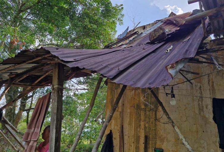 Emergencia por vendaval en zona rural de Cúcuta  