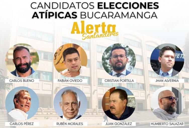 Candidatos elecciones atípicas de Bucaramanga
