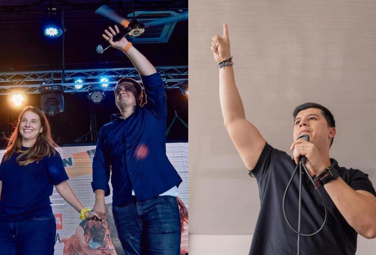 Laura Ahumada, Jonathan Vásquez y Gustavo Moreno