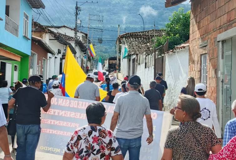 Manifestaciones en el Valle de San José, Santander