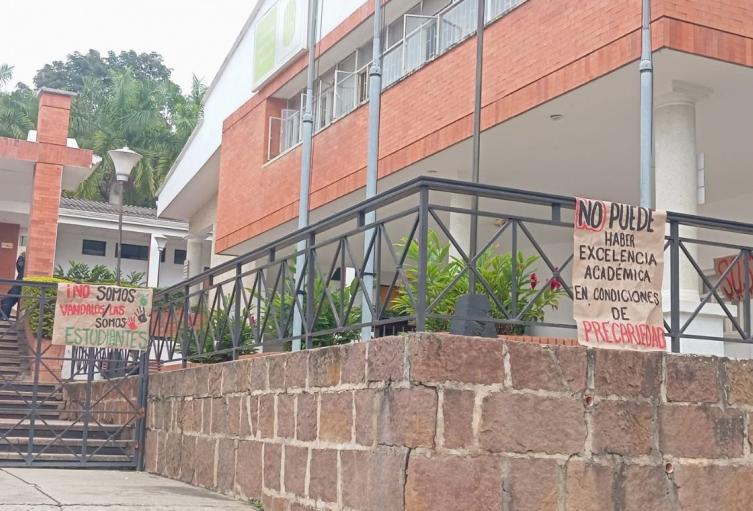 Paro de estudiantes en la UIS Socorro