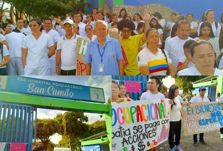 Protesta en el Hospital Psiquiátrico San Camilo