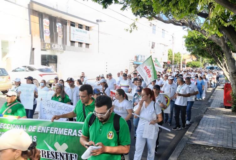 Protesta de Sindicatos de Salud en Cúcuta