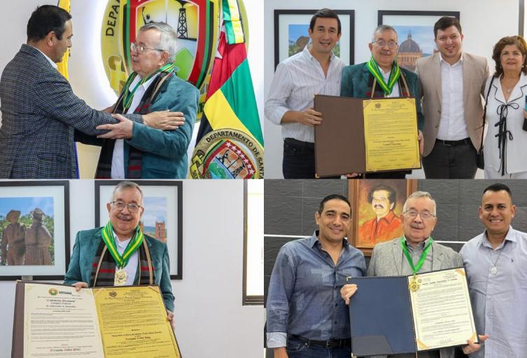 Reconocimientos en Santander a Fernando Ardila Plata, ex gerente regional de RCN Radio