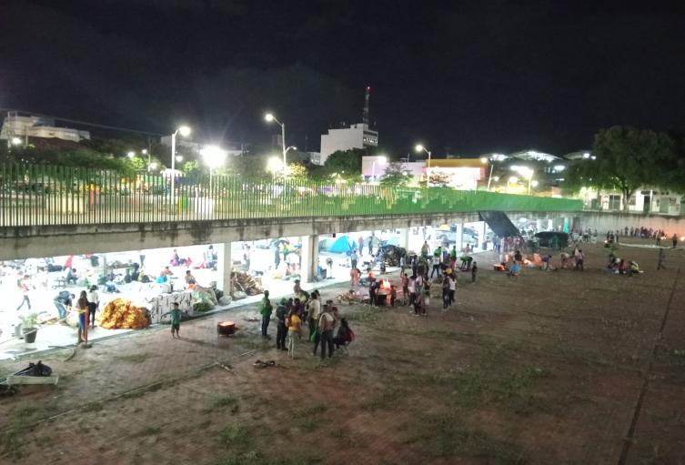 Indígena instalados en el parque 300 años en Cúcuta 