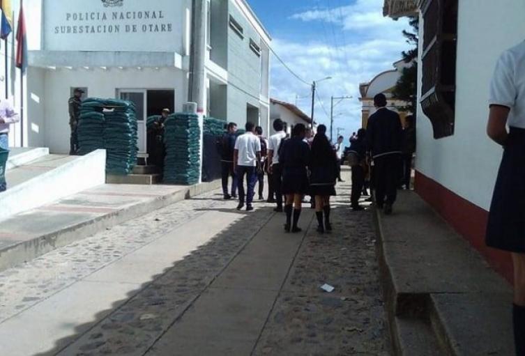 Subestación de Policía de Otaré zona rural de Ocaña