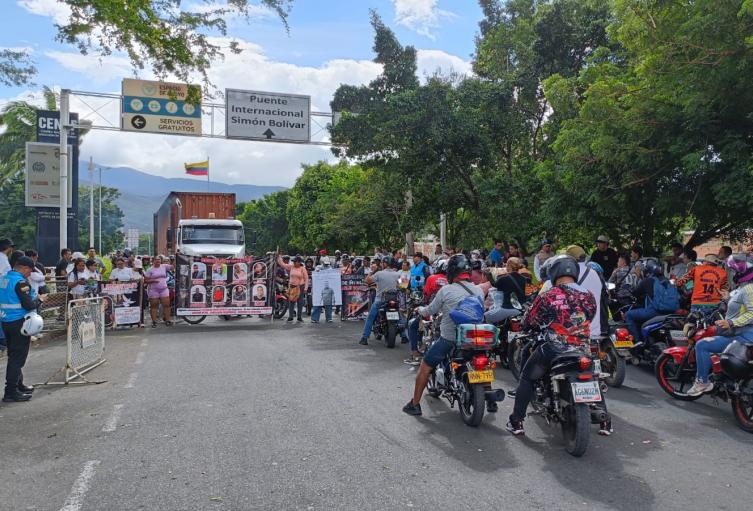Protesta en la zona de Frontera 
