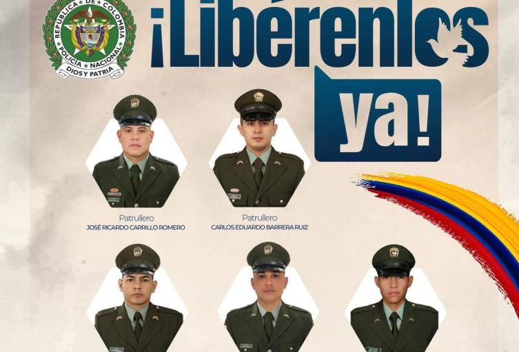 Policías secuestrados en el Catatumbo