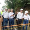 Ministro de Transporte en la vía Bucaramanga - Barrancabermeja